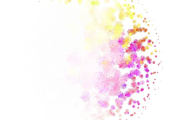 Vecteur Multicolore Clair Motif Naturel Avec Des Branches Illustration Colorée — Image vectorielle
