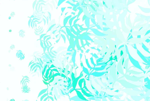 Lichtgroene Vector Elegant Patroon Met Bladeren Kleurrijke Abstracte Illustratie Met — Stockvector