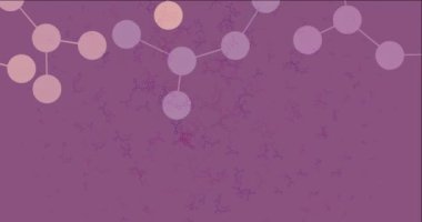 Yapay zeka yapısına sahip koyu pembe, kırmızı video 4K döngüsü.