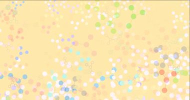 4K döngü ışık çok renkli video örneği ile yapay zeka kavramı