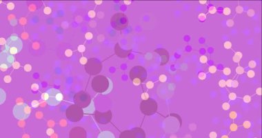 4K açık pembe, yapay zeka kavramına sahip sarı video örneği. 