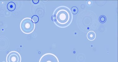 4K döngüsü koyu mavi, sarı küreli animasyon.