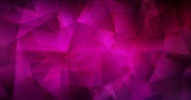 4K koyu pembe çokgen video görüntüsü döngüsü.
