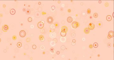 4K yuvarlak şekilli koyu turuncu video döngüsü.