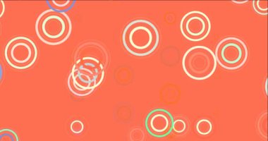 4K döngü açık yeşil, daire şekilli kırmızı video.