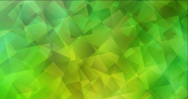 4K döngü açık yeşil, eşkenar dörtgen ile soyut sarı animasyon.