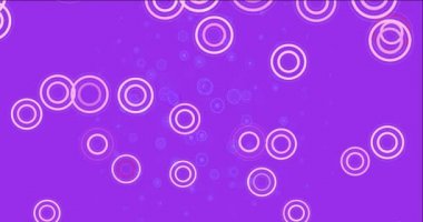 Açık pembe 4K döngü, daireli yeşil video görüntüsü.