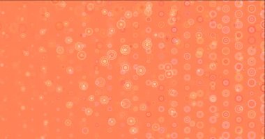 4K döngü açık kırmızı, sarı diskli görüntüler.