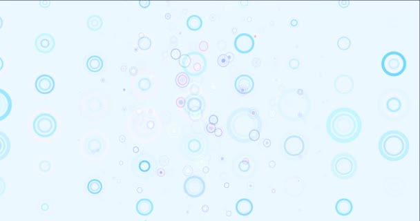 4K looping luz rosa, vídeo azul com formas de círculo. — Vídeo de Stock