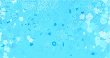 Rastgele biçimlerle koyu mavi animasyon 4K döngüsü.