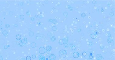 4K baloncuklu koyu mavi akış videosu.