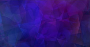 4K koyu mavi, kırmızı çokgen akış videosu.
