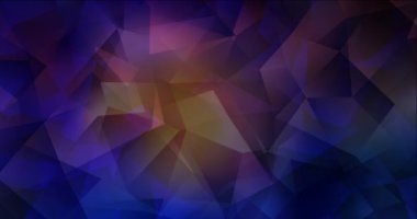 4K koyu mavi, kırmızı çokgen görüntü döngüsü.