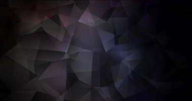 4K çokgen şekilli koyu gri video döngüsü.