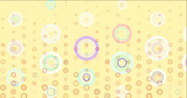 4K döngü koyu yeşil, daire şekilli kırmızı video.