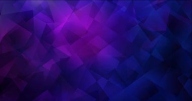 4K koyu pembe, mavi çokgen video örneği.