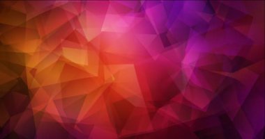 4K koyu pembe, kırmızı çokgen akış videosu.