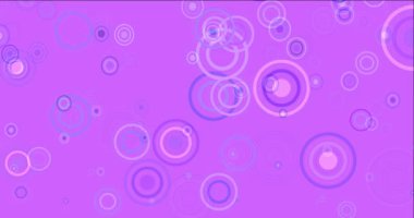 Kürelerle koyu mor animasyon 4K döngüsü.