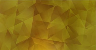 4K çokgen malzemeli koyu sarı video döngüsü.
