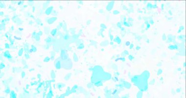 4K açık mavi, Memphis şekilli yeşil video.