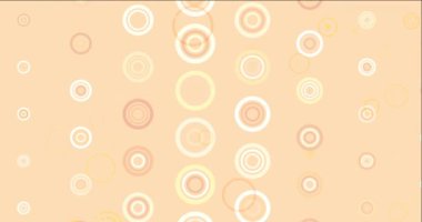 Açık turuncu daire şekilli 4K döngü videosu.