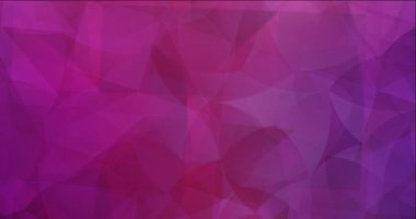 4K döngü açık mor, pembe çokgen soyut animasyon.