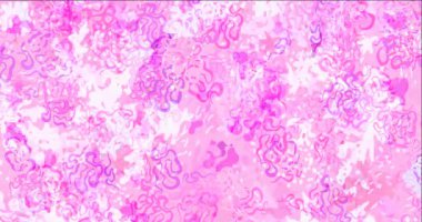 4K açık mor, Memphis şekilli pembe video..