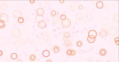 Kürelerle ışık kırmızı animasyonu 4K döngüsü.