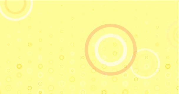 Vidéo en boucle 4K jaune clair avec des cercles. — Video