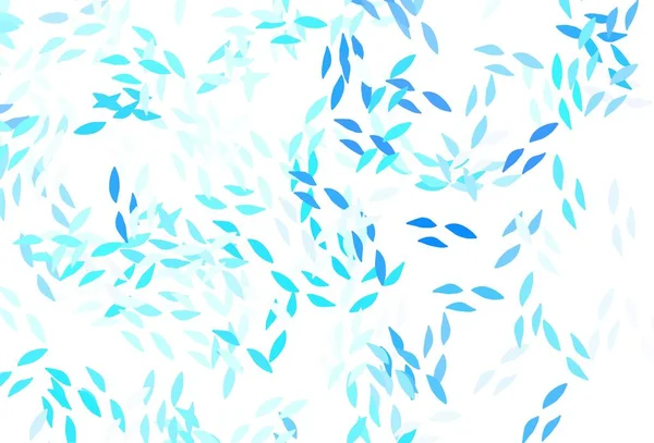 Fond Naturel Vecteur Bleu Clair Avec Des Feuilles Illustration Colorée — Image vectorielle