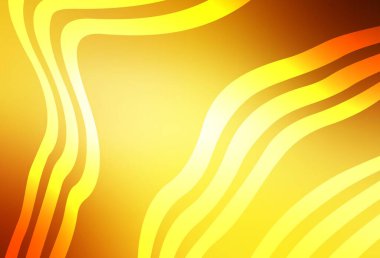 Eğri çizgileri olan hafif turuncu vektör arkaplanı. Basit bir şekilde yepyeni renkli bir tasvir. Marka kitabı için şık bir desen.