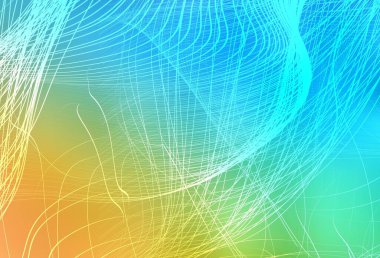 Açık mavi, sarı vektör soyut parlak doku. Gradyan ile modern soyut çizim. Marka kitabınız için yeni biçim tasarımı.