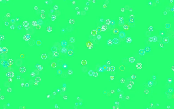 Modèle Vectoriel Vert Clair Avec Cercles Design Décoratif Flou Dans — Image vectorielle