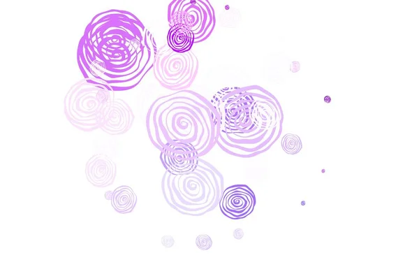 Luz Vector Púrpura Obra Arte Natural Con Rosas Flores Estilo — Vector de stock