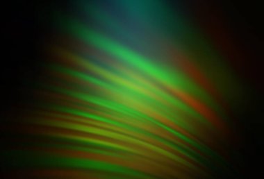 Koyu yeşil, kırmızı vektör parlak dokuyu bulanıklaştırdı. Soyut ve gradyan renkte renkli çizimler. İşiniz için yeni tasarım.