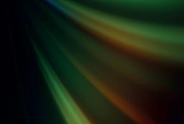 Dark Green Red Vector Blurred Background Glitter Abstract Illustration Gradient — Stock Vector