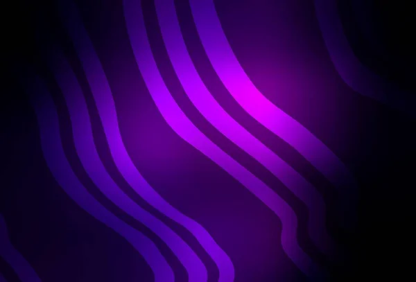 Modèle Vectoriel Violet Foncé Avec Des Lignes Courbes Une Toute — Image vectorielle