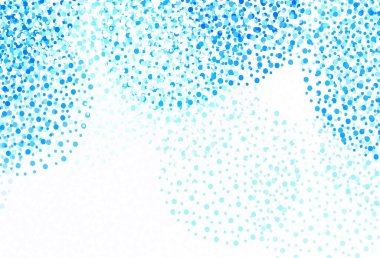 Çemberli hafif Mavili vektör şablonu. Renkli su damlaları olan modern soyut çizimler. Marka kitabınız için yeni şablon.