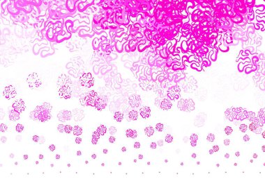 Soyut biçimlerde açık pembe vektör dokusu. Soyut tarzda rengarenk gradyan şekilleri olan bir resim. Duvar kağıtları için zarif tasarım.
