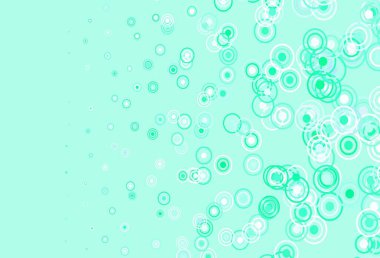 Açık mavi, noktalı yeşil vektör arka plan, çizgiler. Renkli noktalı modern soyut çizimler. Poster ve web siteleri için tasarım.