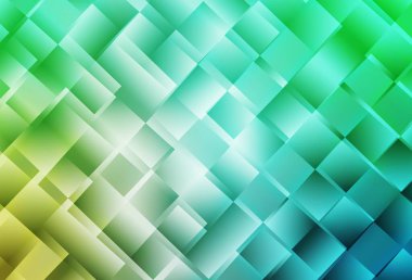 Açık yeşil vektör soyut mozaik desen. Üçgenli parlak renkli çizimler. İşiniz için en iyi üçgen tasarım.