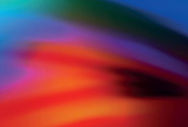 Açık mavi, kırmızı vektör soyut bulanık görünüm. Gradyan tasarımlı, soyut, ışıltılı çizimler. Bir cep telefonu için arka plan.