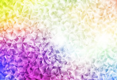 Işık çok renkli vektör parlayan üçgen zemin. Soyut ve üçgenli renkli çizimler. Cep telefonunun arka planının şablonu.