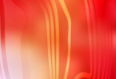 Açık Kırmızı, kıvrımlı çizgileri olan sarı vektör arkaplan. Basit bir şekilde yepyeni renkli bir tasvir. İşiniz için en iyi tasarım.