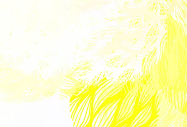 Світло Жовтий Векторний Шаблон Лініями Блискуча Абстрактна Ілюстрація Лініями Веселощів — стоковий вектор