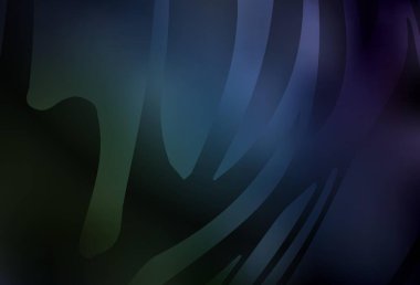 Koyu mavi, yeşil vektör bulanık parlak soyut arkaplan. Soyut ve gradyan renkte renkli çizimler. Tasarımlar için arka plan.