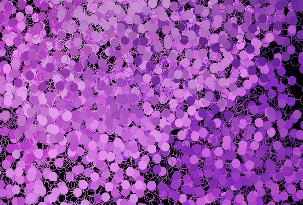 Modèle Vectoriel Violet Foncé Avec Sphères Design Décoratif Flou Dans — Image vectorielle