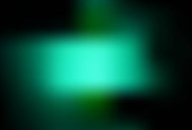 Koyu yeşil vektör parlak soyut arkaplanı bulanıklaştırdı. Yaratıcı illüstrasyon, yarım tonlu ve eğimli. İşiniz için yepyeni bir tasarım..