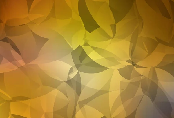 Dark Yellow Vector Low Poly Background Triangular Geometric Sample Gradient — Stock Vector