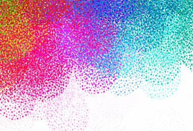 Lekeli ışık çok renkli vektör arkaplanı. Bulanık yağmur damlaları olan soyut bir çizim. Fütürist reklamlar ve kitapçıklar için şablon.